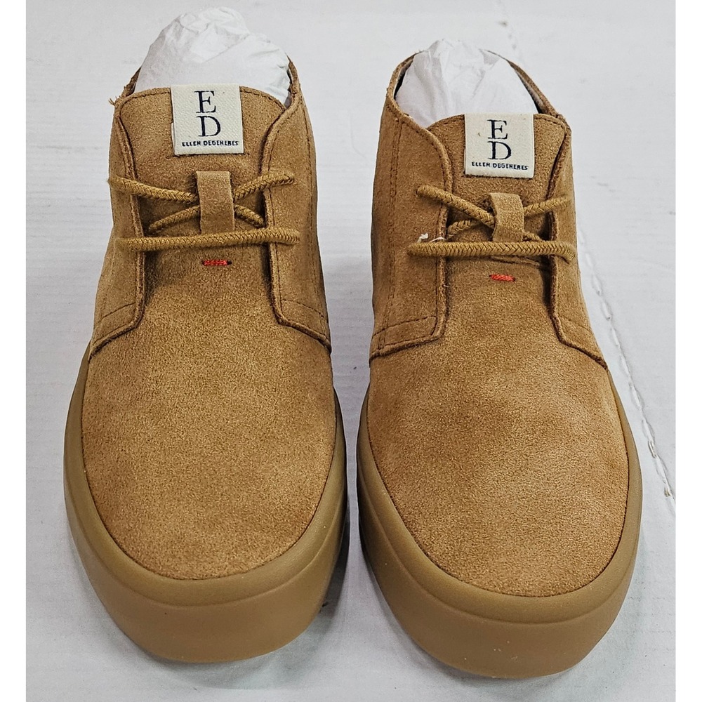 ED Ellen DeGeneres Dax Honey‎ Bucato Suede Chukka Boots Womens 5.5M EDA-DAX New